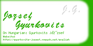 jozsef gyurkovits business card